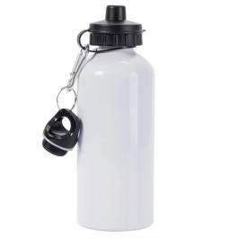 Squeeze Personalizado - 600ml Metal 190x95mm Branco  Estampa Sublimática 